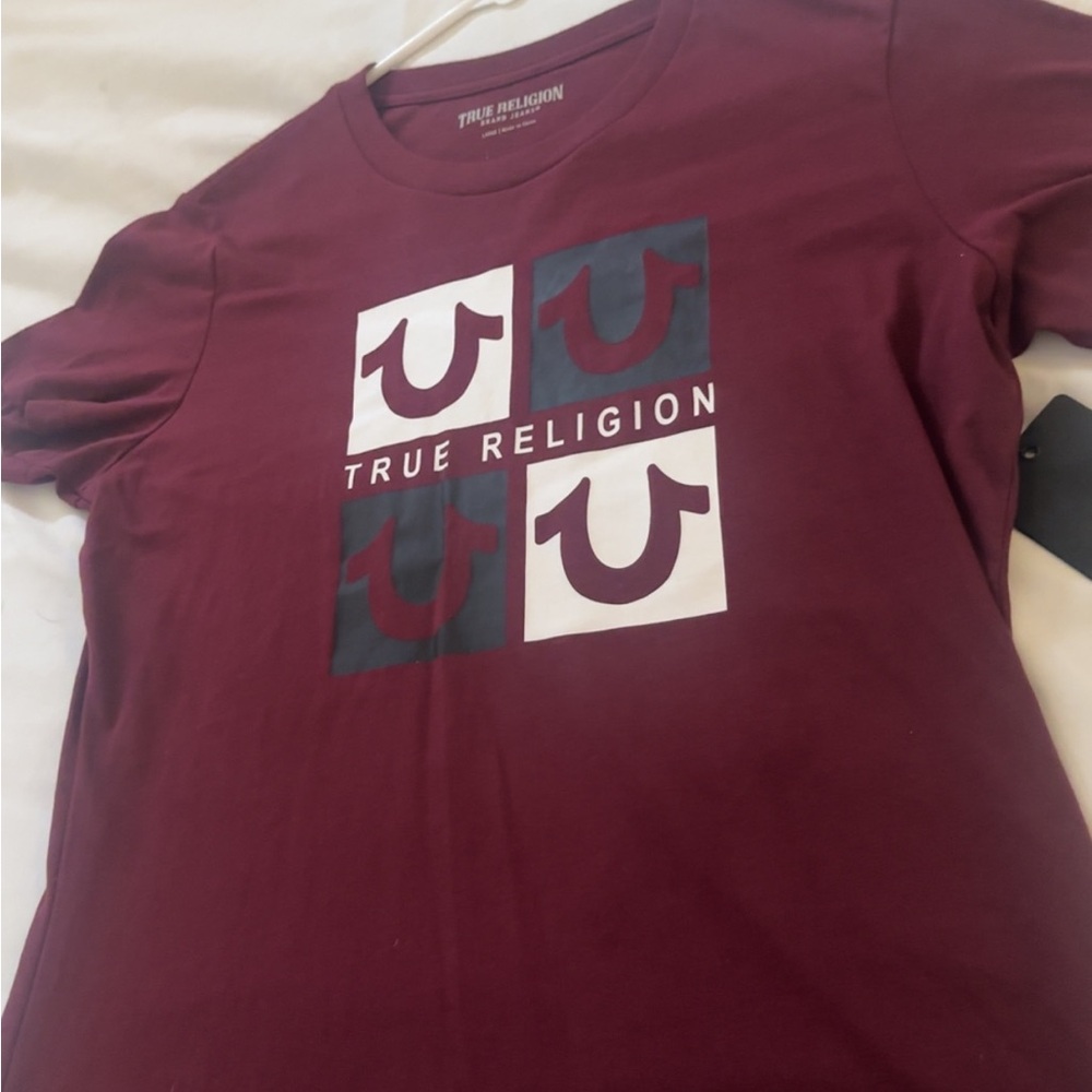 True Religion Burgundy T-Shirt